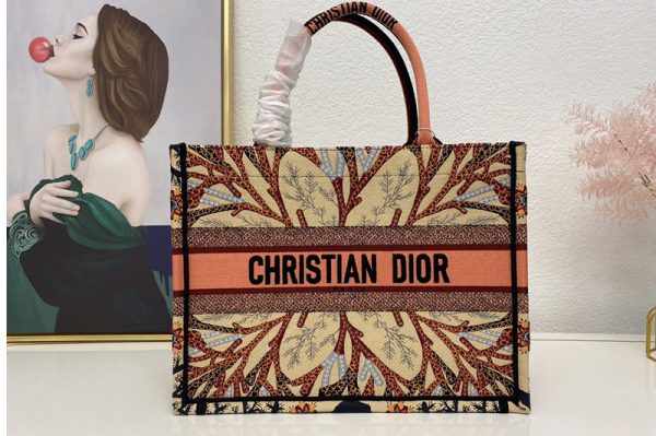 Replica Christian Dior M1296 Small Dior Book Tote Bag in Dior Embroidery