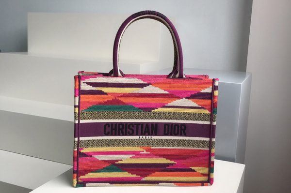 Replica Christian Dior M1296 Small Dior Book Tote Bag in Dior embroidery