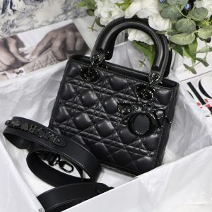 Replica Christian Dior M0538 Small Lady Dior My ABCDior bag on Black Cannage Lambskin