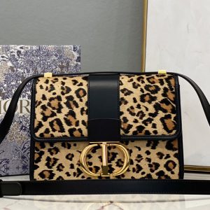 Replica Christian Dior M9203 30 Montaigne Bag in Beige Multicolor Mizza Pony-Hair Calfskin