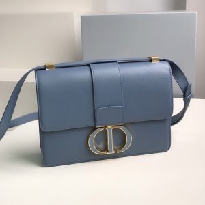 Replica Christian Dior M9203 Dior 30 Montaigne bag in Blue Box Calfskin Leather