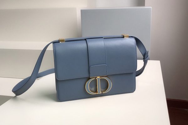 Replica Christian Dior M9203 Dior 30 Montaigne bag in Blue Box Calfskin Leather