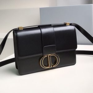 Replica Christian Dior M9203 Dior 30 Montaigne bag in Black Box Calfskin Leather