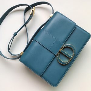 Replica Christian Dior M9203 Dior 30 Montaigne bag in Blue Box Calfskin Leather