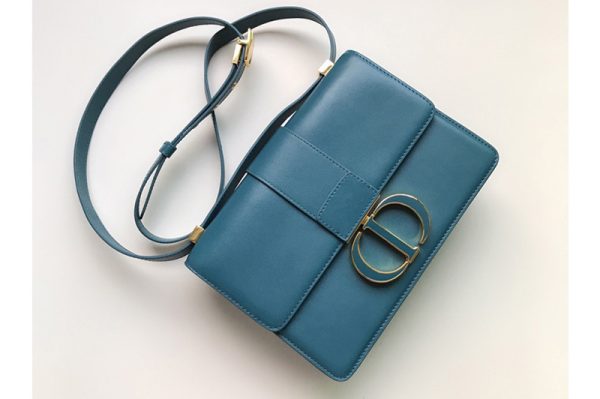 Replica Christian Dior M9203 Dior 30 Montaigne bag in Blue Box Calfskin Leather