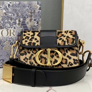 Replica Christian Dior M9204 Dior 30 Montaigne Box bag in Beige Multicolor Mizza Pony-Hair Calfskin