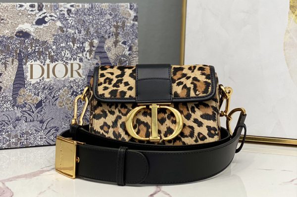 Replica Christian Dior M9204 Dior 30 Montaigne Box bag in Beige Multicolor Mizza Pony-Hair Calfskin