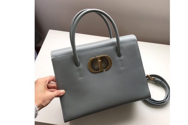 Replica Christian Dior M9306 Dior Large St Honoré tote bag in Gray Grained Calfskin