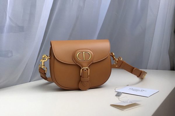 Replica Christian Dior M9317 Small Dior Bobby Bag in Tan Box Calfskin