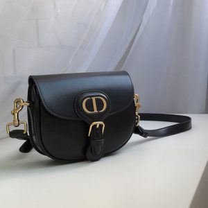 Replica Christian Dior M9317 Small Dior Bobby Bag in Black Box Calfskin