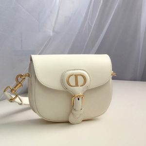 Replica Christian Dior M9317 Small Dior Bobby Bag in White Box Calfskin