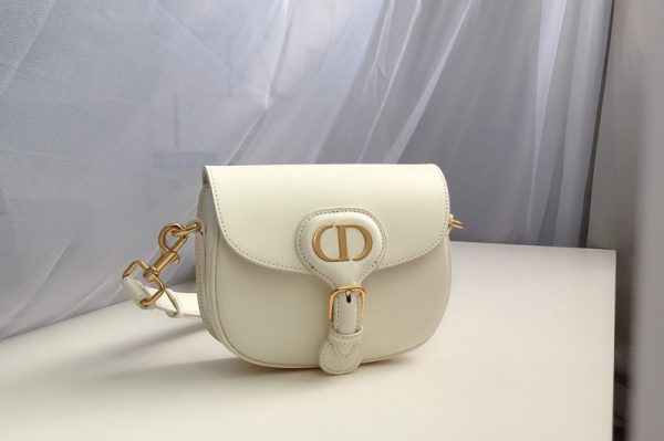 Replica Christian Dior M9317 Small Dior Bobby Bag in White Box Calfskin