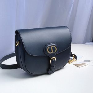 Replica Christian Dior M9317 Small Dior Bobby Bag in Blue Box Calfskin