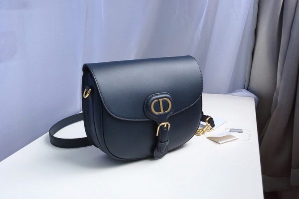 Replica Christian Dior M9317 Small Dior Bobby Bag in Blue Box Calfskin