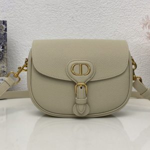 Replica Christian Dior M9319 Medium Dior Bobby Bag in Beige Box Calfskin