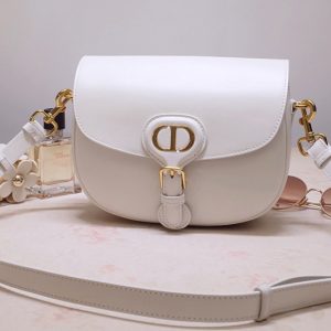 Replica Christian Dior M9319 Medium Dior Bobby Bag in Latte Box Calfskin