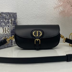 Replica Christian Dior M9327 Dior Bobby East-West bag in Black Box Calfskin