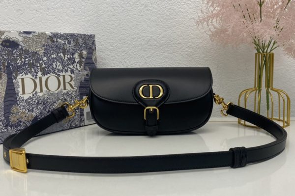 Replica Christian Dior M9327 Dior Bobby East-West bag in Black Box Calfskin