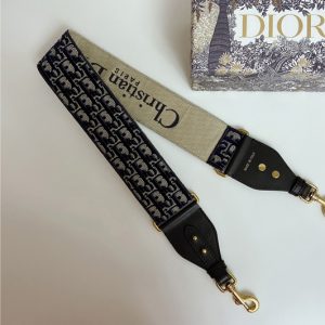 Replica Christian Dior S8540 Dior shoulder strap in Black Dior Oblique Jacquard