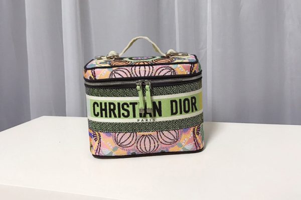 Replica Christian Dior S5480 diortravel vanity case in Multicolor Dior in Lights Embroidery