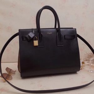 Replica Saint Laurent 324823 Classic Sac De Jour Small Bags Black Smooth Leather