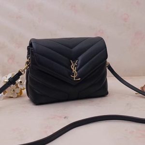 Replica Saint Laurent YSL 467072 Loulou Toy Bag In Black Matelasse Y Leather