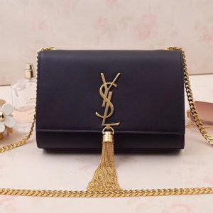 Replica Saint Laurent 474366 Kate Small With Tassel Bags In Black Smooth Leather Gold Hardware