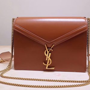 Replica Saint Laurent YSL 532750 Cassandra Monogram Clasp Bags In Tan Smooth Leather