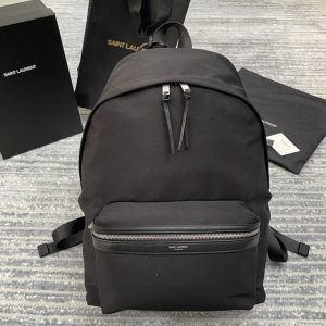 Replica Saint Laurent 559568 YSL CIT-E BACKPACK IN Black CANVAS