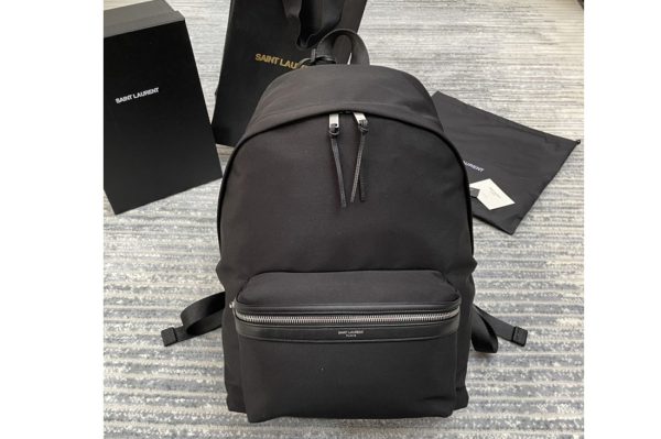 Replica Saint Laurent 559568 YSL CIT-E BACKPACK IN Black CANVAS