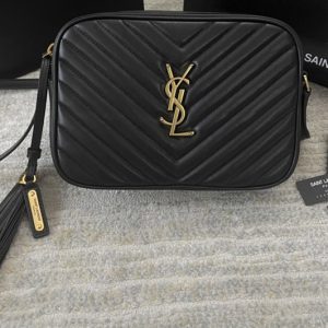 Replica Saint Laurent 612544 YSL LOU CAMERA BAG IN Black QUILTED LEATHER