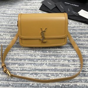 Replica Saint Laurent 634305 YSL SOLFERINO MEDIUM SATCHEL Bag IN Brown BOX SAINT LAURENT LEATHER