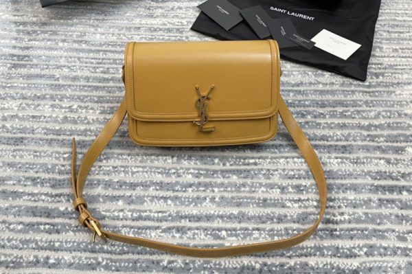 Replica Saint Laurent 634305 YSL SOLFERINO MEDIUM SATCHEL Bag IN Brown BOX SAINT LAURENT LEATHER