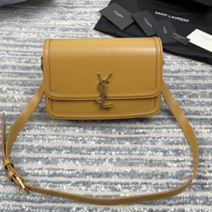 Replica Saint Laurent 634306 YSL SOLFERINO SMALL SATCHEL bag IN Natural Yellow Box Saint Laurent Leather