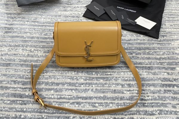 Replica Saint Laurent 634306 YSL SOLFERINO SMALL SATCHEL bag IN Natural Yellow Box Saint Laurent Leather