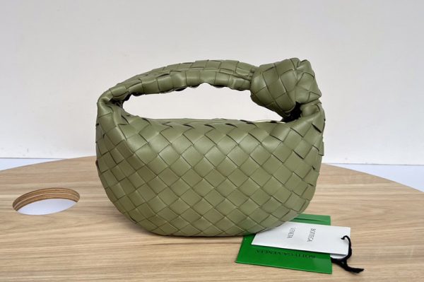 Replica Bottega Veneta 651876 Mini Jodie Bag in Travertine intrecciato leather