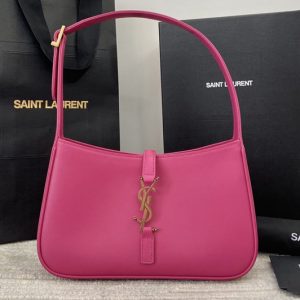 Replica Saint Laurent 657228 YSL LE 5 À 7 HOBO BAG IN Pink Smooth LEATHER