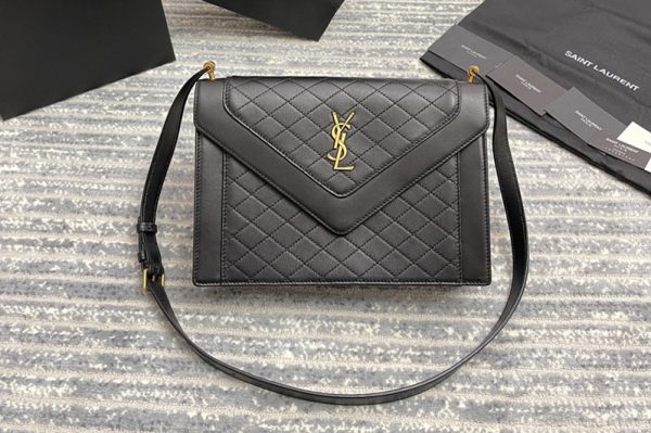 Replica Saint Laurent 668863 YSL GABY SATCHEL bag IN Black VINTAGE LAMBSKIN