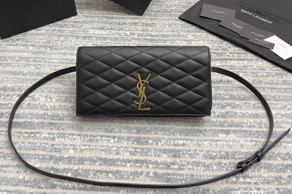 Replica Saint Laurent 676628 YSL KATE SUPPLE 99 bag IN Black QUILTED LAMBSKIN