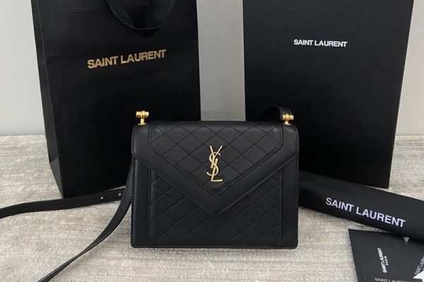 Replica Saint Laurent 685574 YSL GABY MINI SATCHEL Bag IN Black QUILTED LAMBSKIN