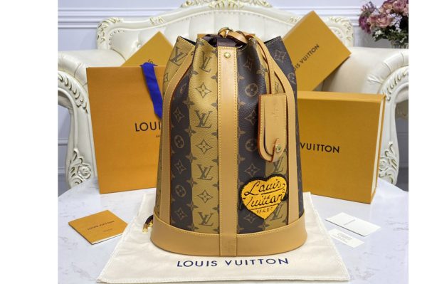 Replica Louis Vuitton M45968 LV Randonee Messenger bag in Monogram Stripes canvas