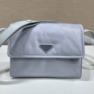 Replica Prada 1BD258 Mini padded Re-Nylon shoulder bag in Blue Nylon