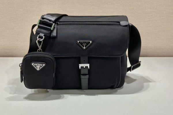 Replica Prada 1BD994 Re-Nylon shoulder bag On Black Nylon