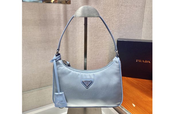 Replica Prada 1NE204 Prada Re-Edition 2005 Re-Nylon mini bag in Blue Nylon