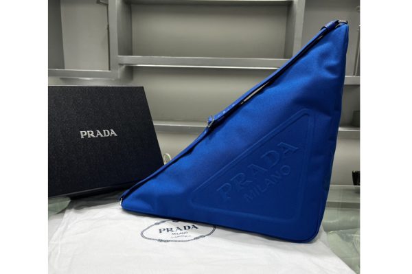 Replica Prada 2VY007 Canvas Prada Triangle bag on Blue Fabric