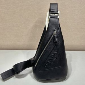 Replica Prada 2VZ098 Prada Cross leather bag on Black Leather