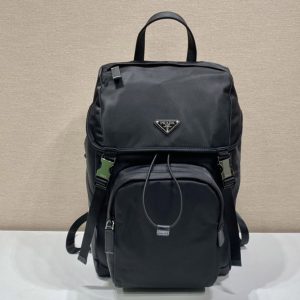 Replica Prada 2VZ135 adidas for Prada Re-Nylon and Saffiano leather backpack On Black Nylon