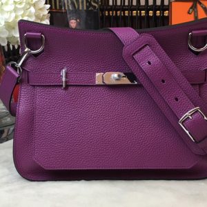 Replica Hermes H061784 Jypsiere 28 bag in Purple original taurillon Clemence leather