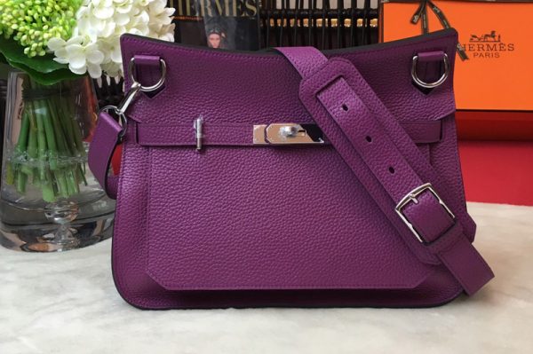 Replica Hermes H061784 Jypsiere 28 bag in Purple original taurillon Clemence leather