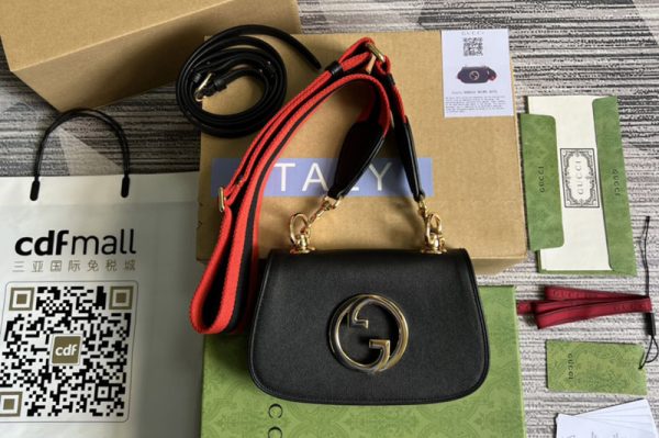 Replica Gucci 698643 Gucci Blondie mini bag in Black leather